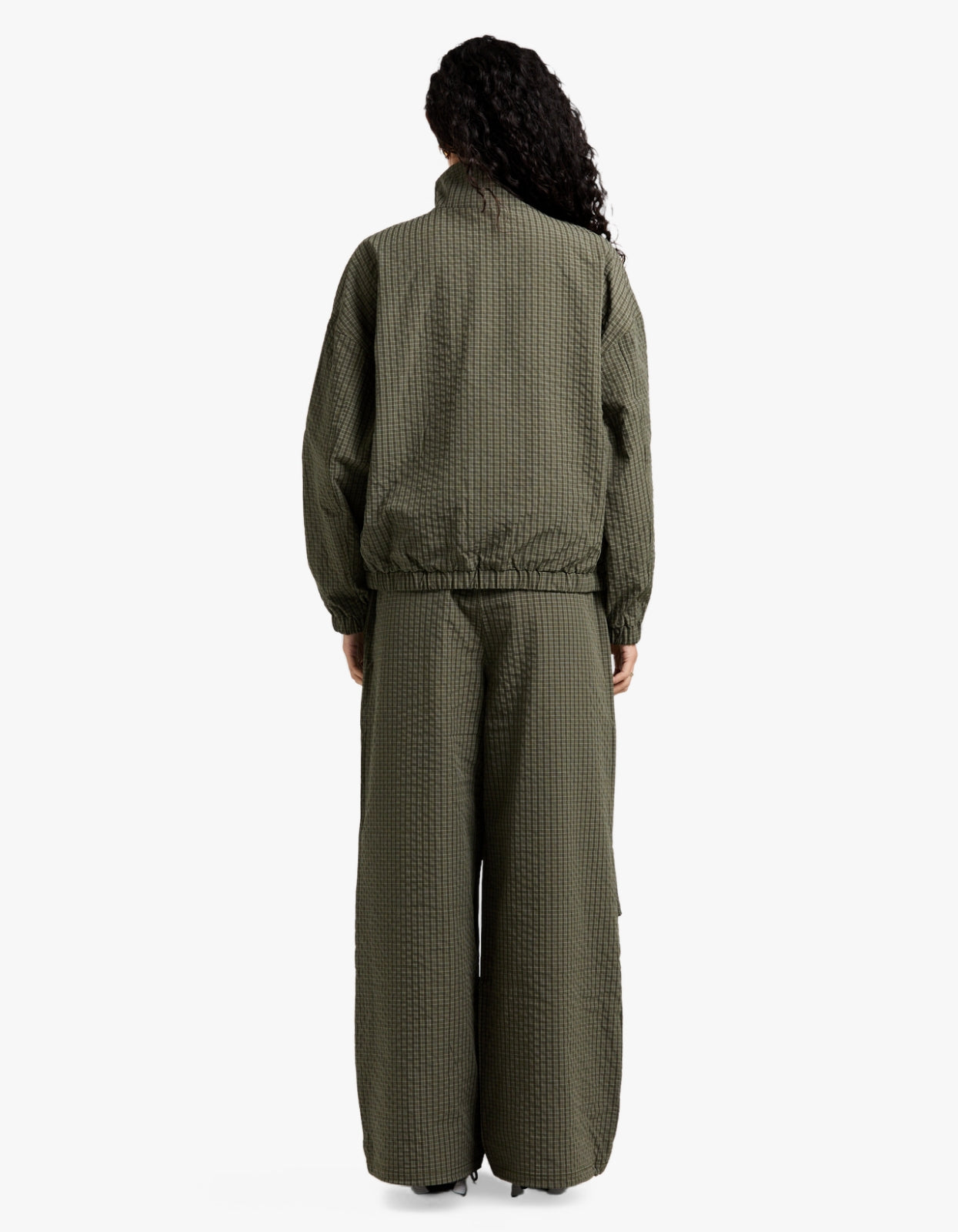 Fallon Relaxed Pant - Olive Check