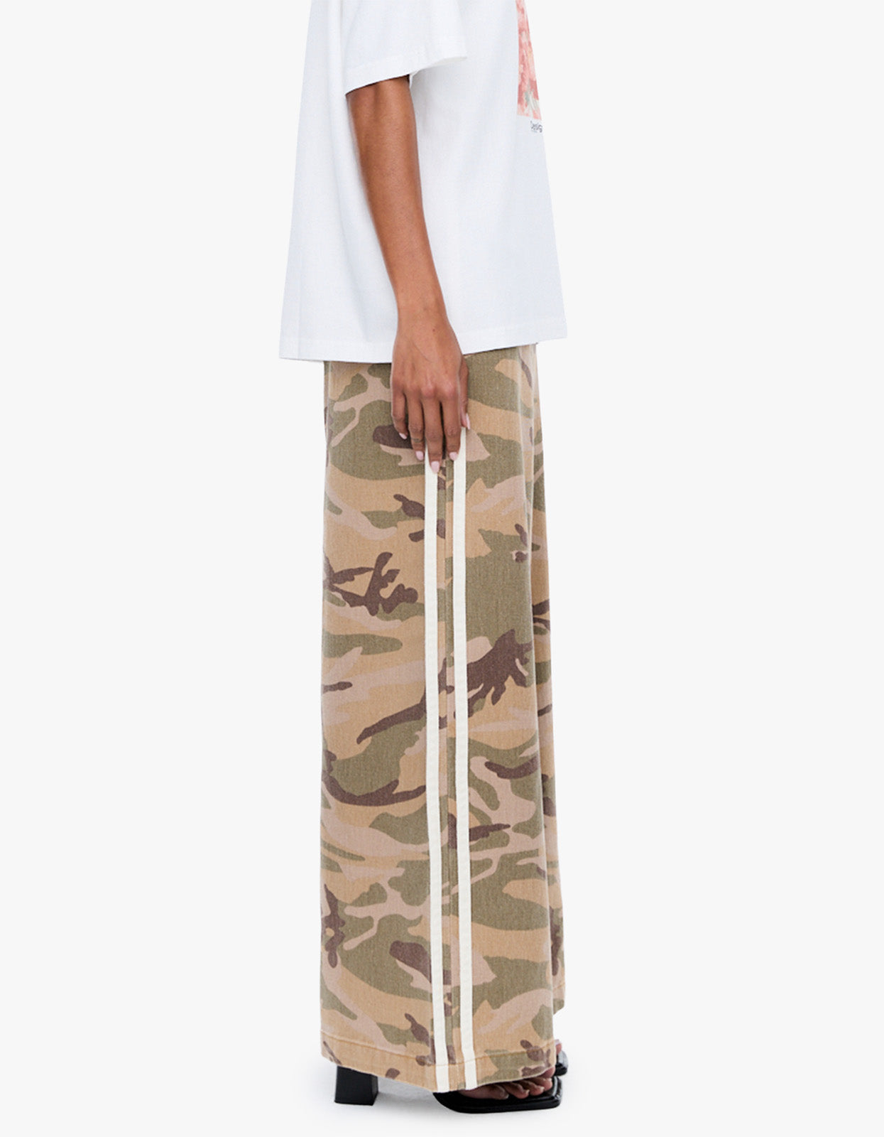 Tessa Wide Leg Pant - Desert Camo