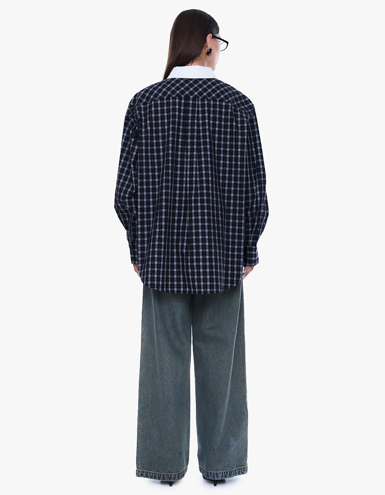 Louise Check Shirt - Black Check