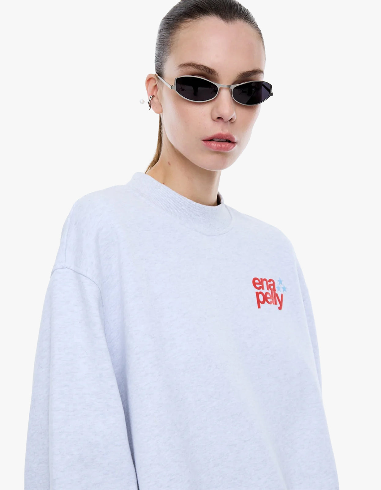Sport Studio Sweatshirt - White Marle