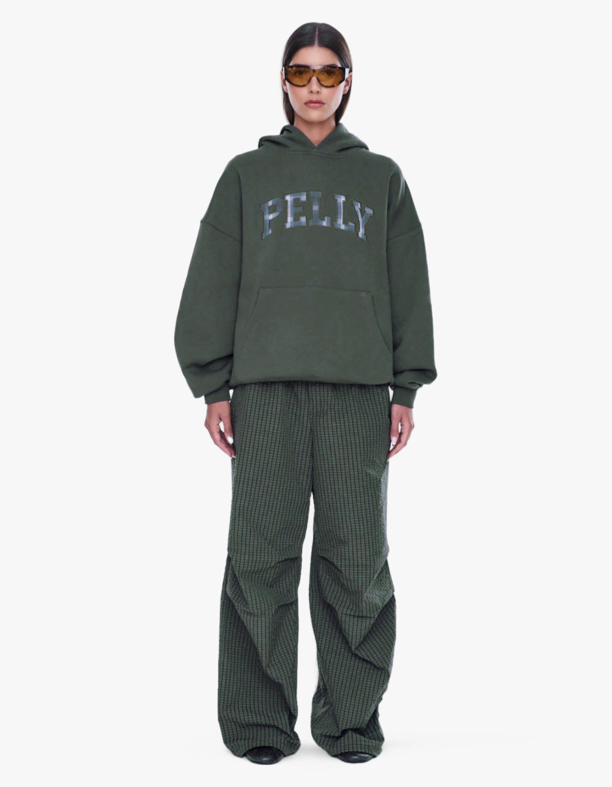 Cassie Oversized Hoodie - Washed Olive