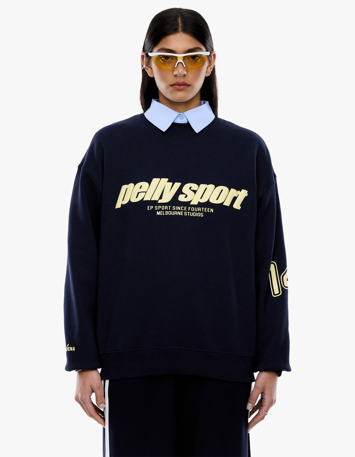 Ena Sports Sweater - Navy