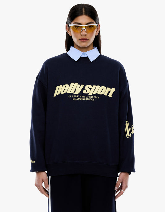 Ena Sports Sweater - Navy