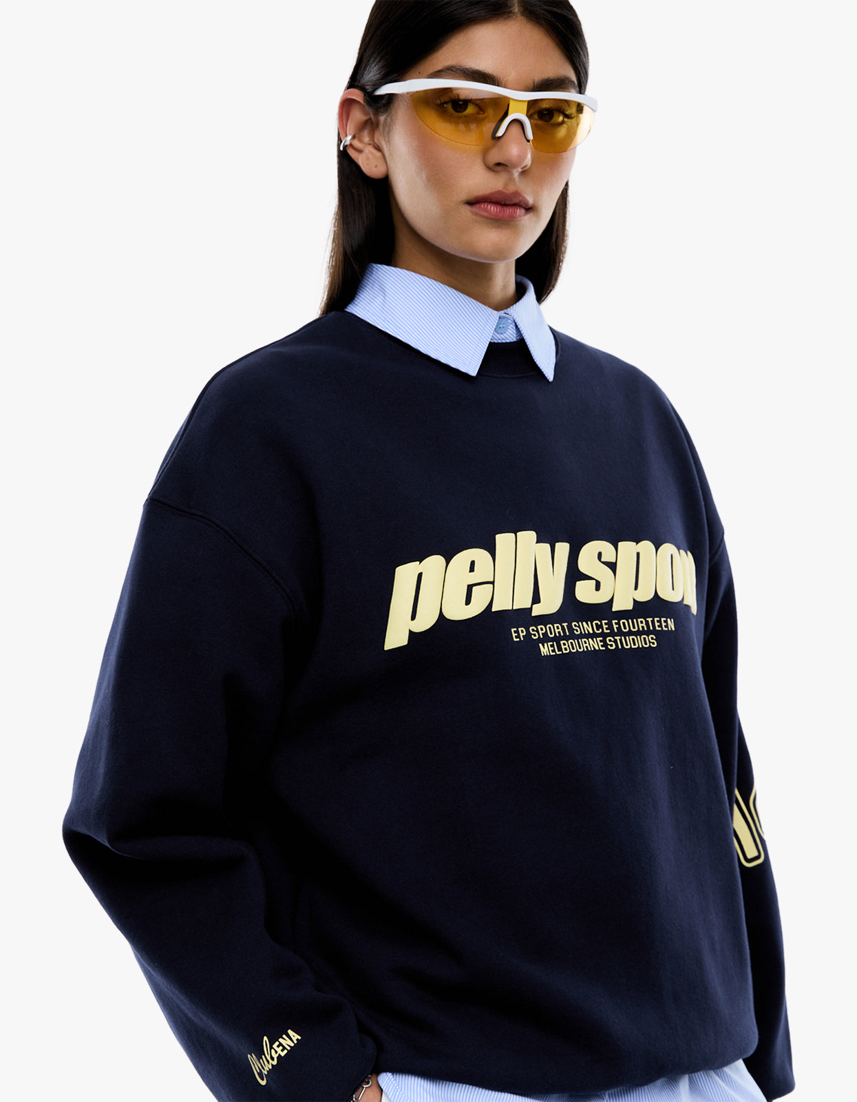 Ena Sports Sweater - Navy