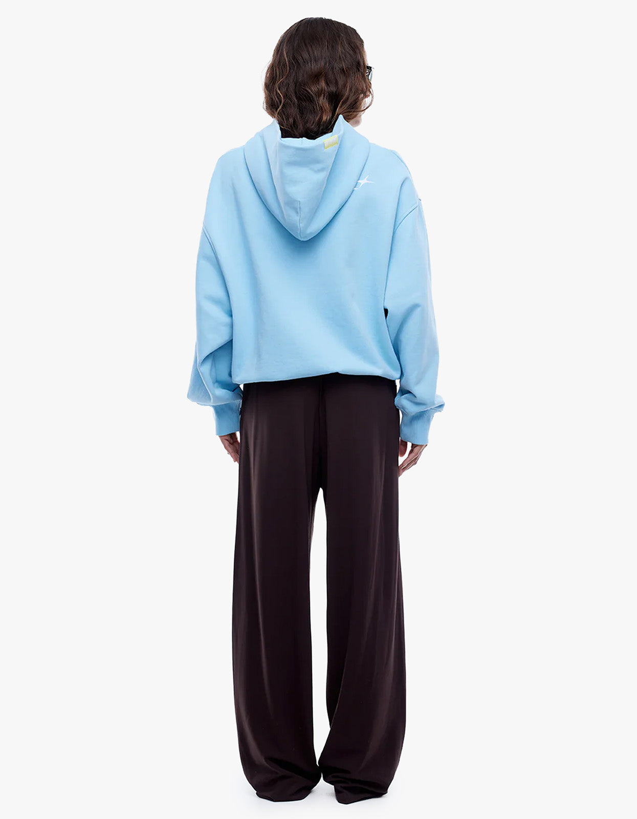 Multi Logo Zip Thru Hoodie - Cloud Blue