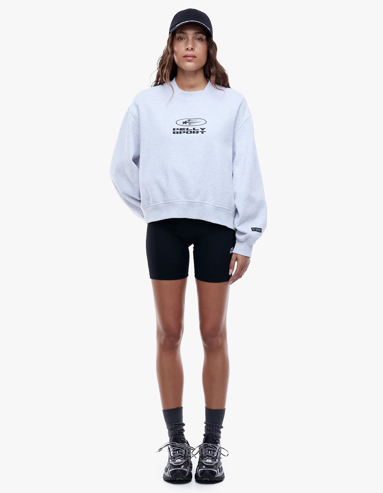Pelly Sport Id Logo Sweatshirt - White Marle