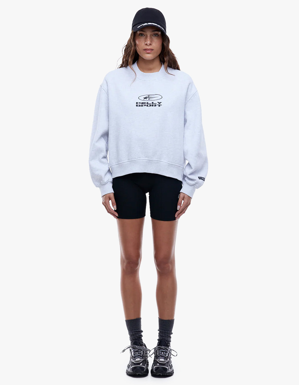 Pelly Sport Id Logo Sweatshirt - White Marle