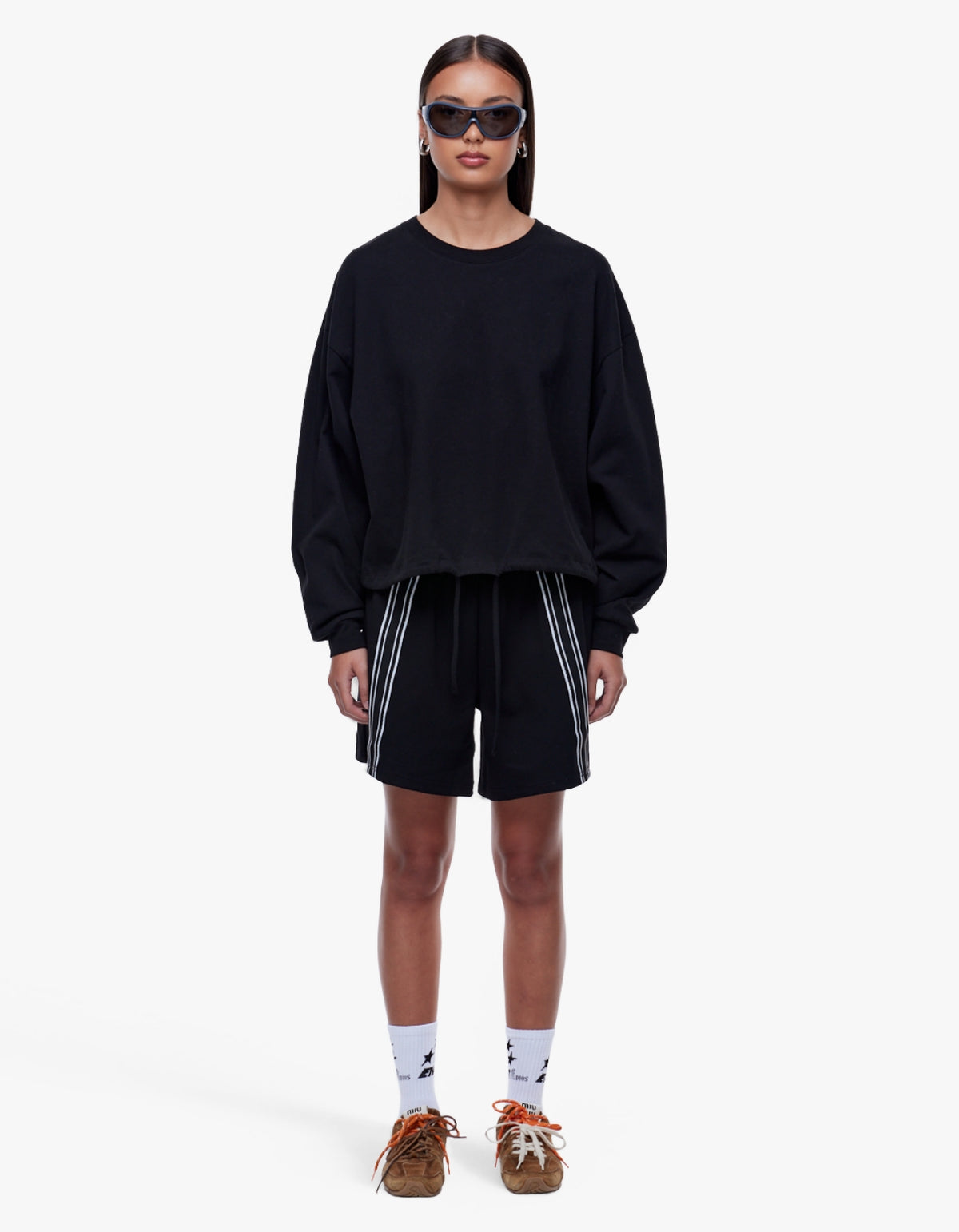 Georgie Relaxed Long Sleeve - Black