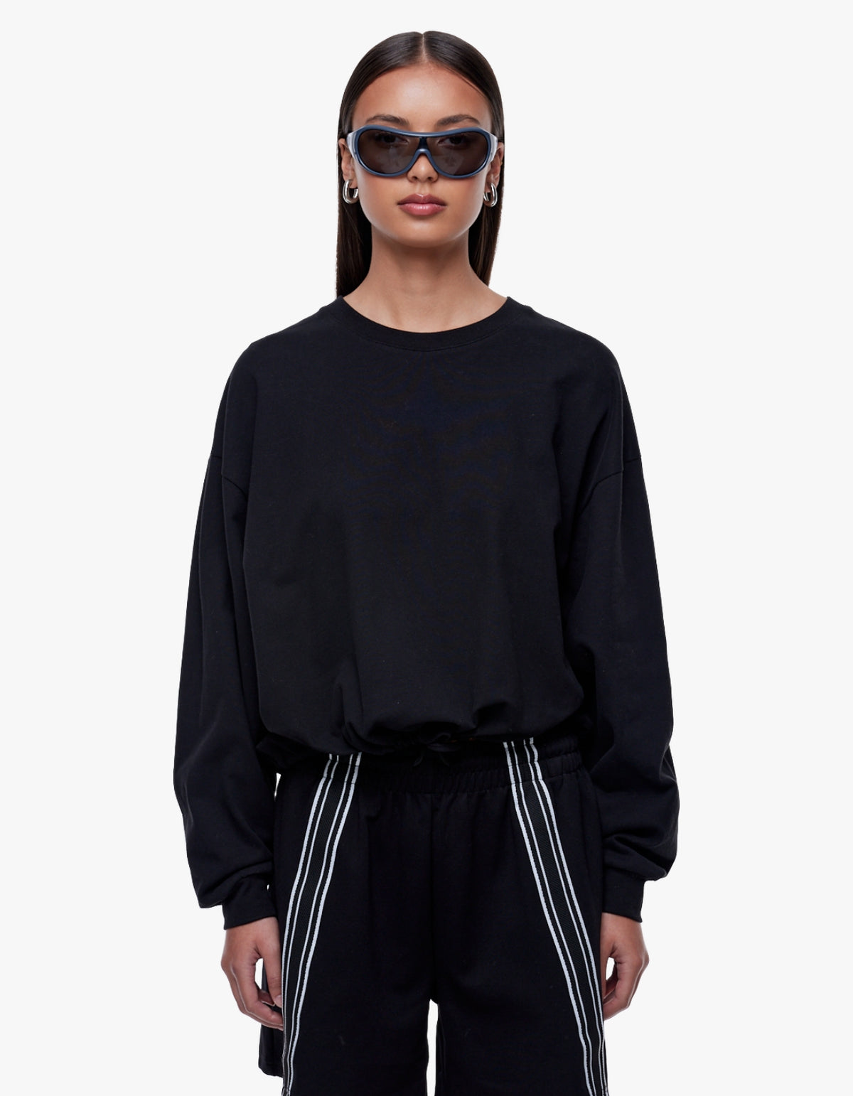 Georgie Relaxed Long Sleeve - Black