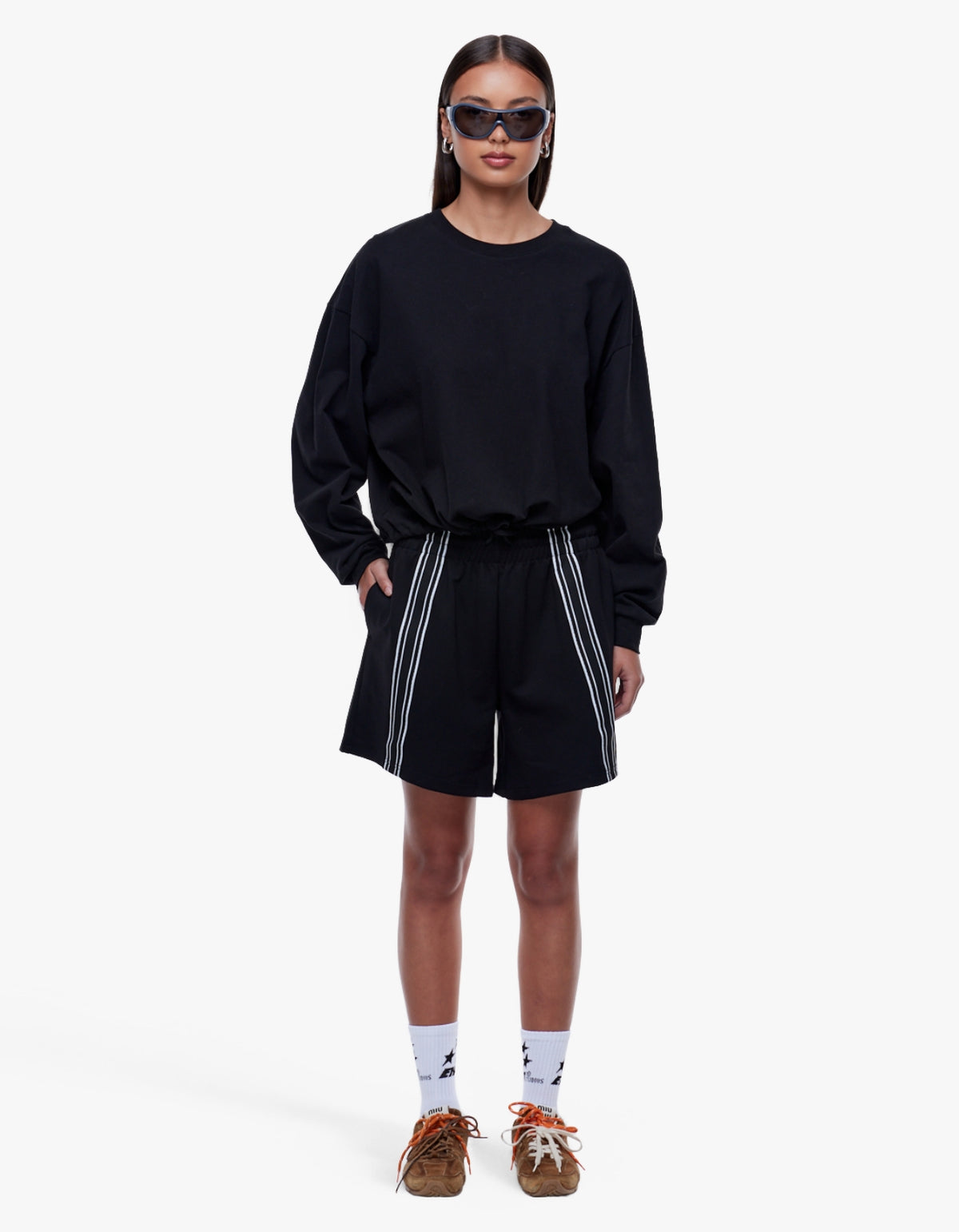 Georgie Relaxed Long Sleeve - Black