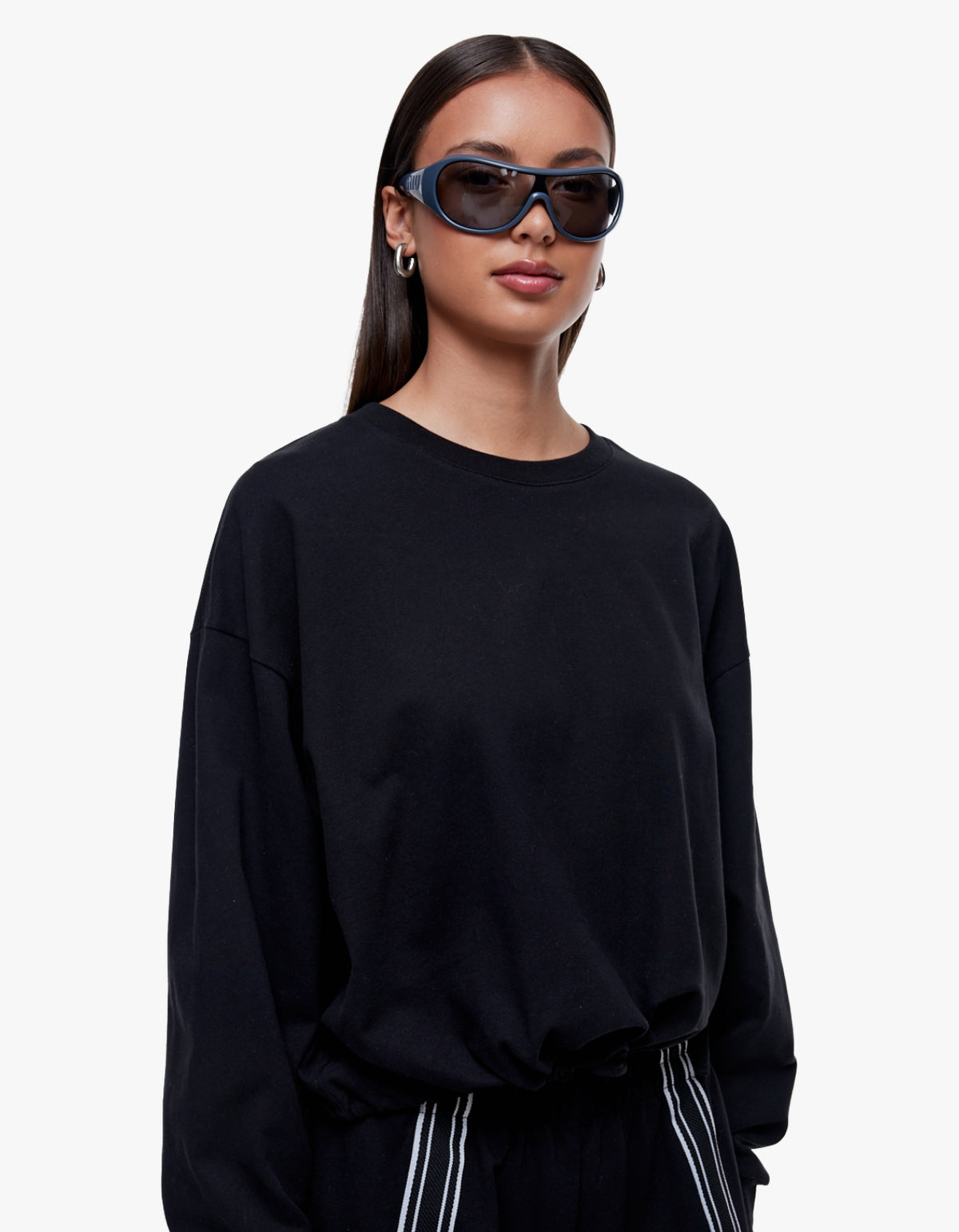 Georgie Relaxed Long Sleeve - Black
