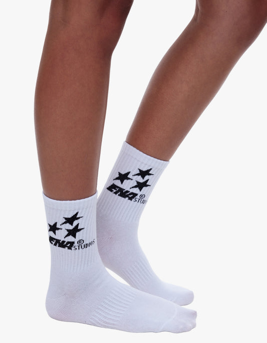 Ena Sport Socks - White
