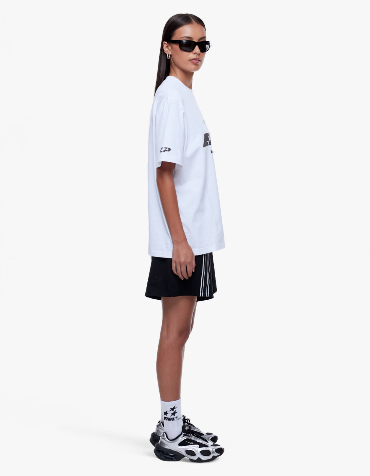 Sophia Relaxed Tee - Ena Studios - White/Ena Studios