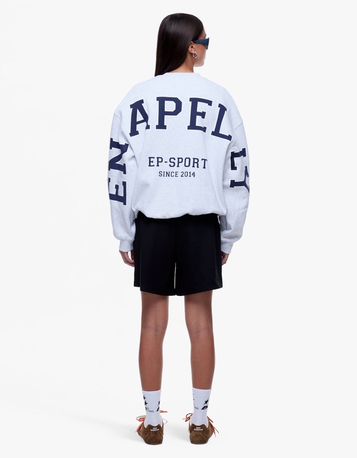 Mila Oversized Sweater - White Marle/Ep Sport