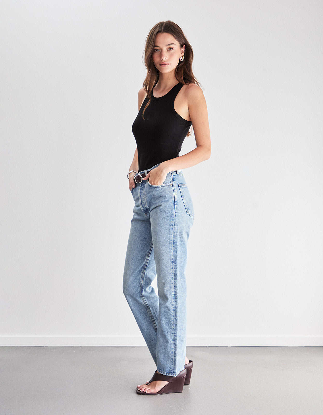 Eli Rib Tank - Black