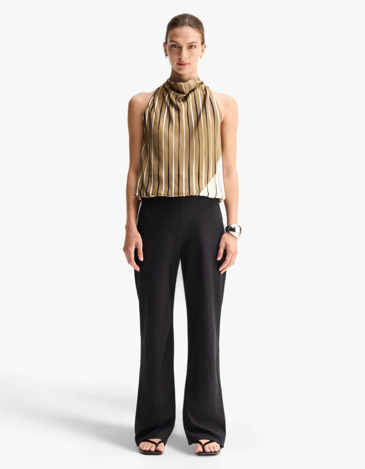 Sloane Top - Moss Stripe