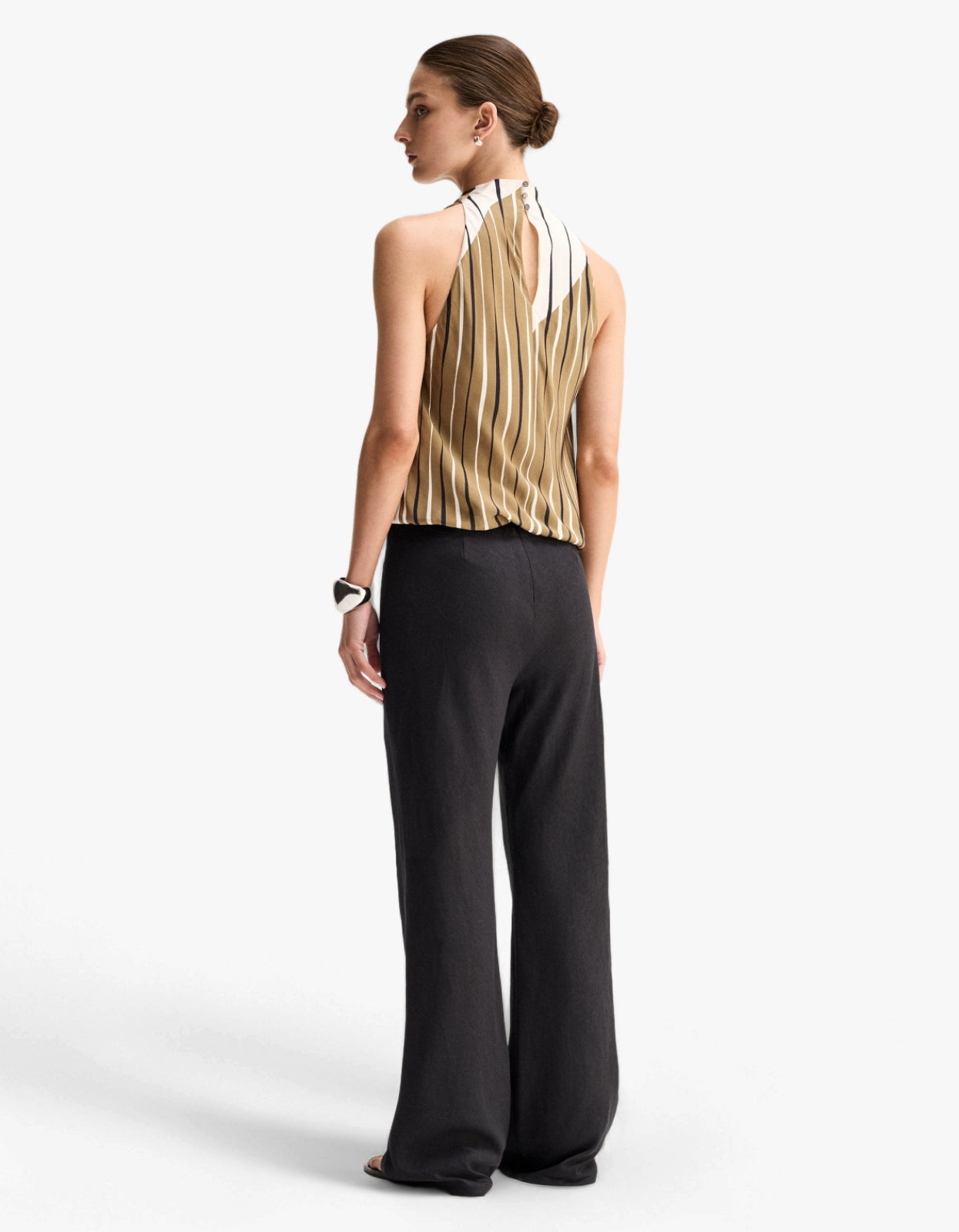 Sloane Top - Moss Stripe