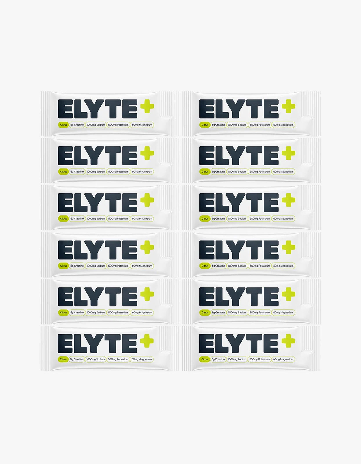 Citrus Elyte Hydration + Creatine 12 Pack - White