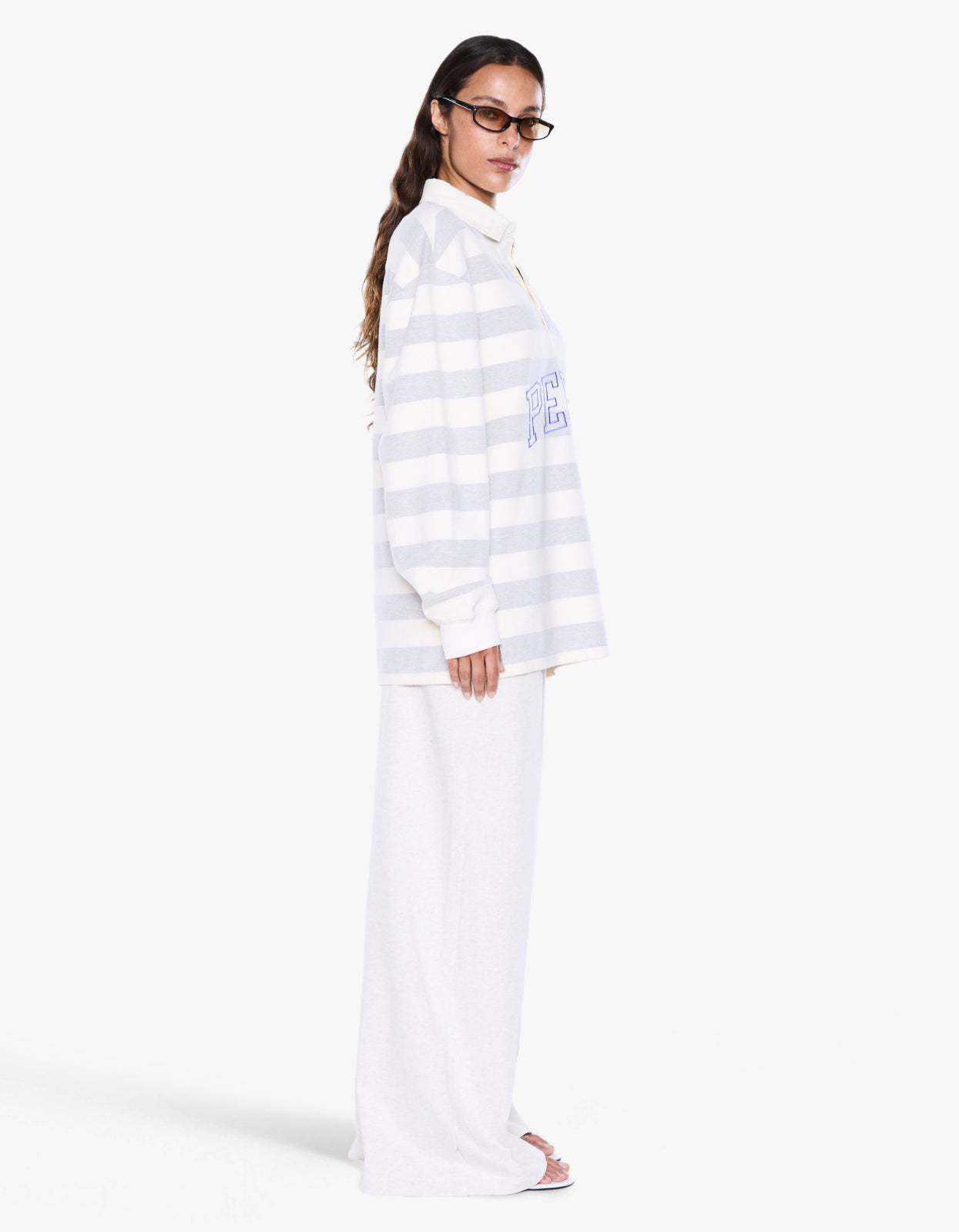 Mel Panelled Polo - Vintage White