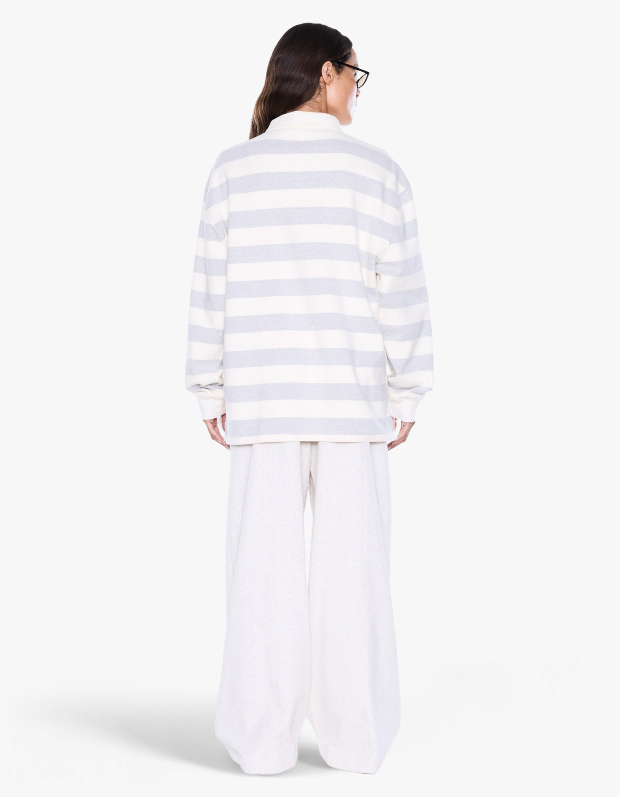 Mel Panelled Polo - Vintage White