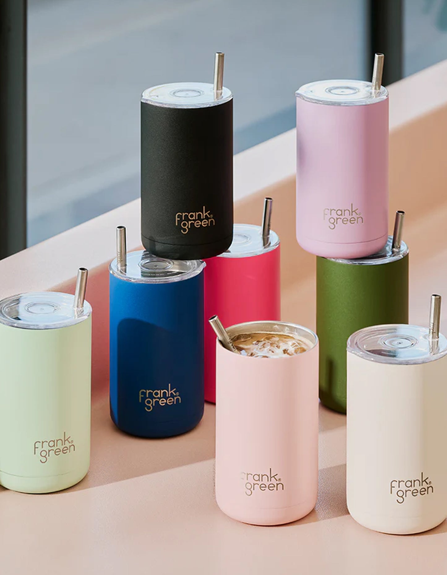 Iced Coffee Cup with Straw - Midnight