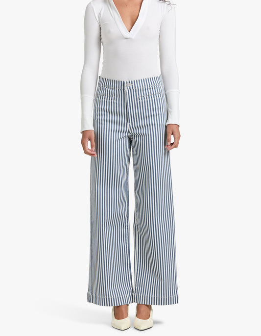 Tailored Trouser - Seaport Stripe