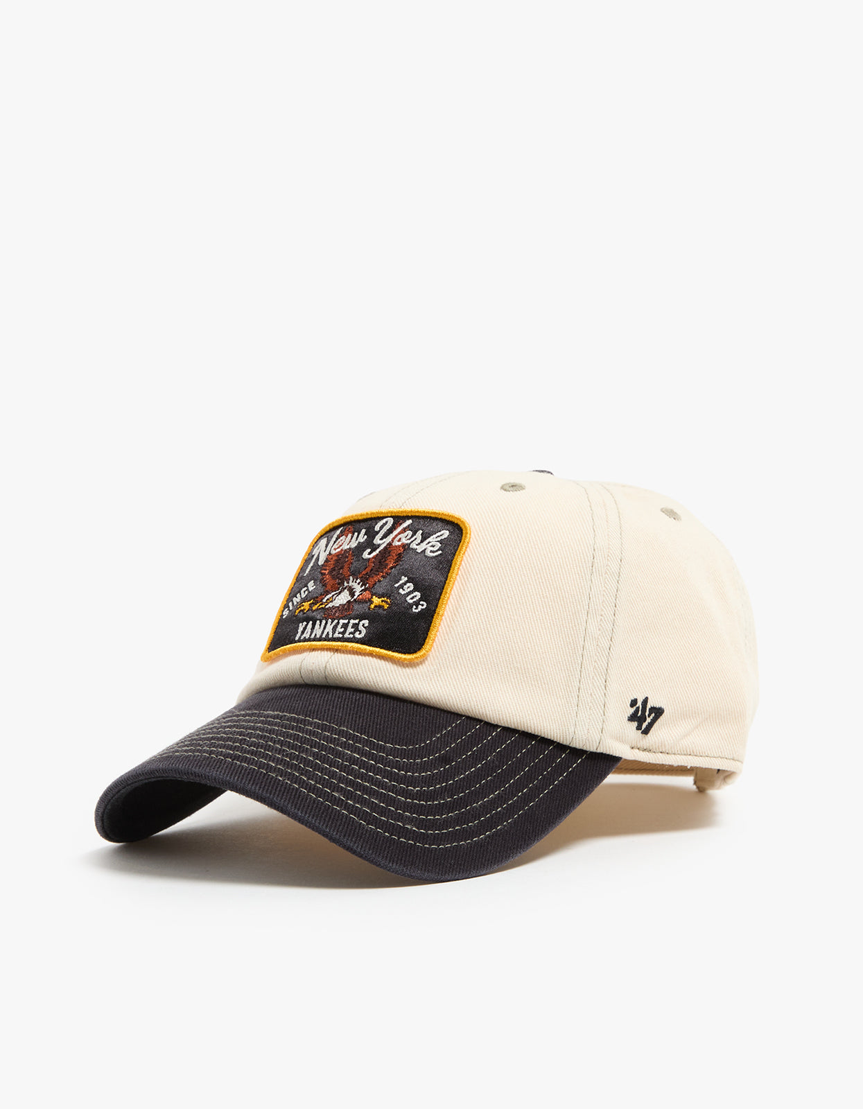 New York Yankees Keepsake '47 CLEAN UP Cap - Natural/Black