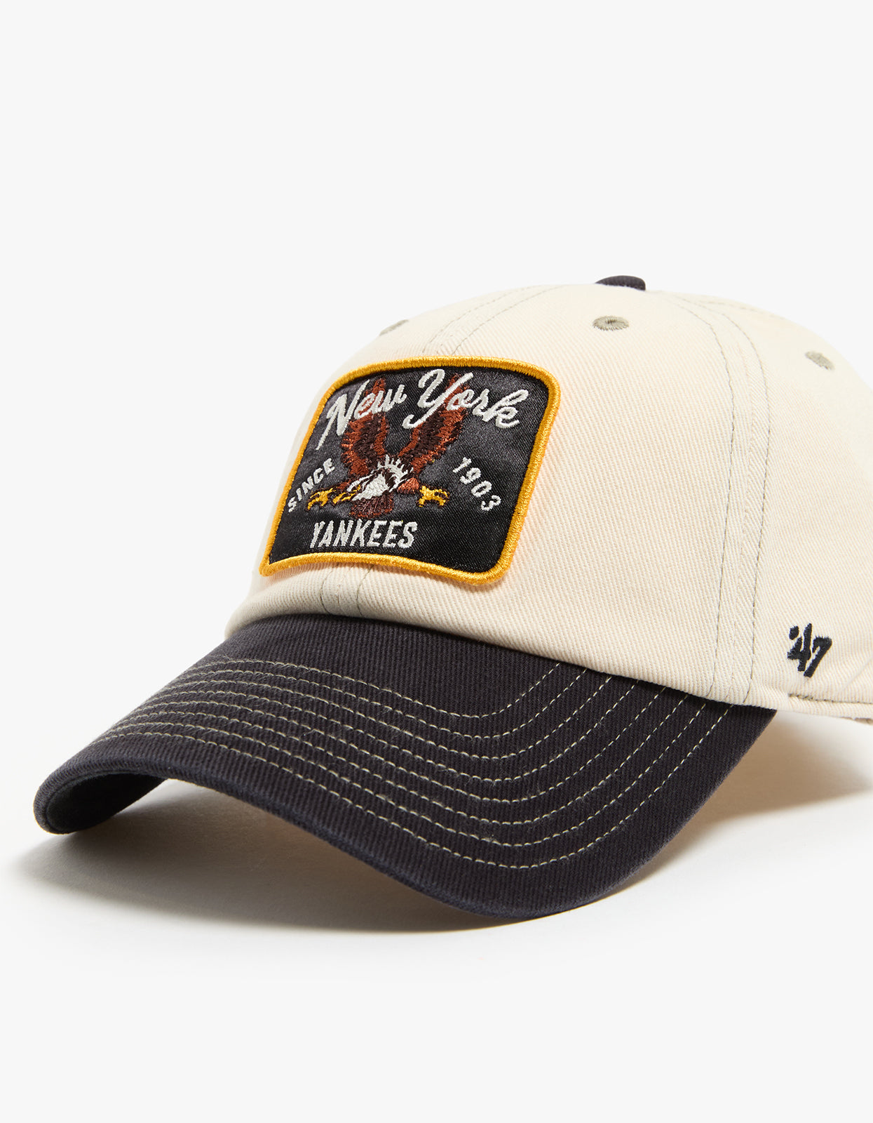 New York Yankees Keepsake '47 CLEAN UP Cap - Natural/Black