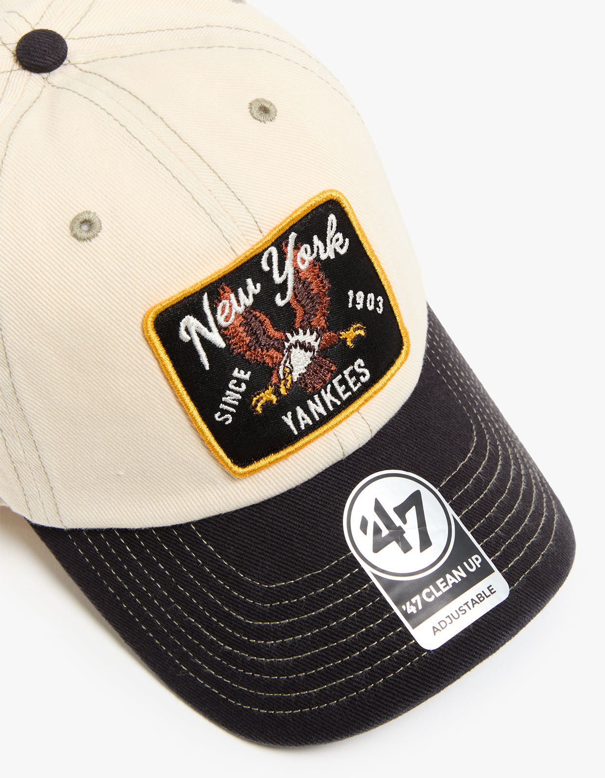 New York Yankees Keepsake '47 CLEAN UP Cap - Natural/Black