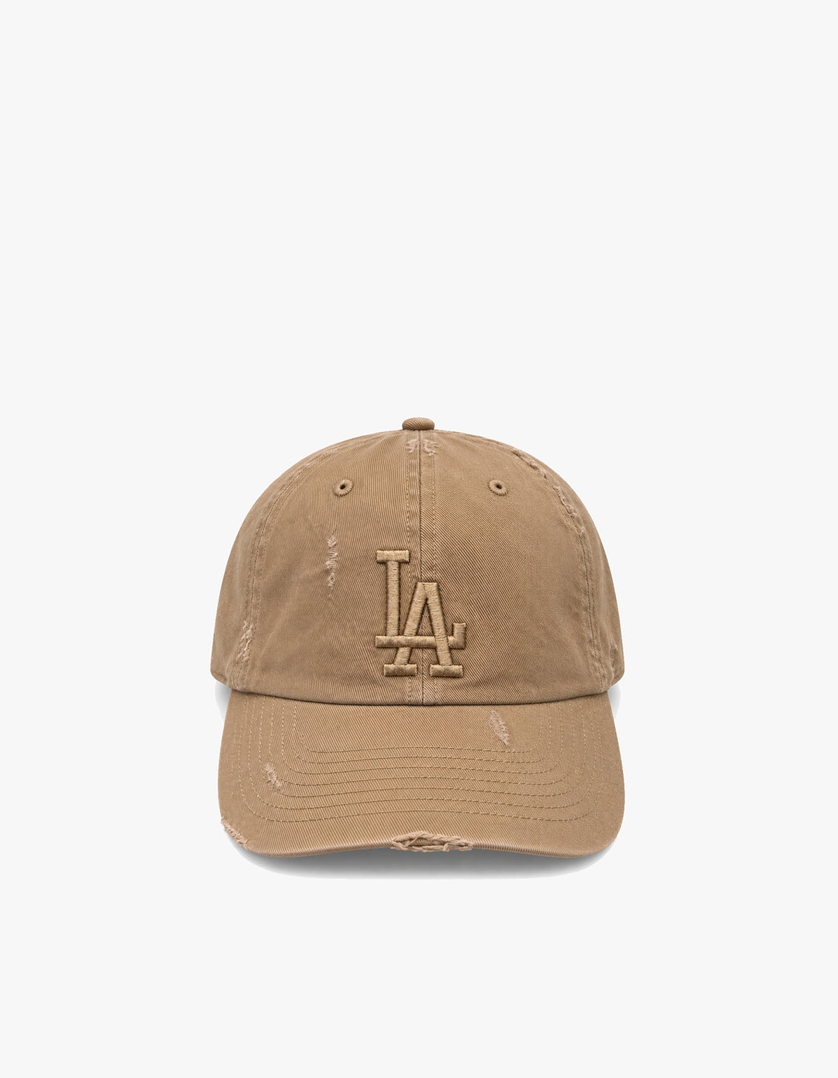 Los Angeles Dodgers Distressed '47 CLEAN UP Cap - Camel