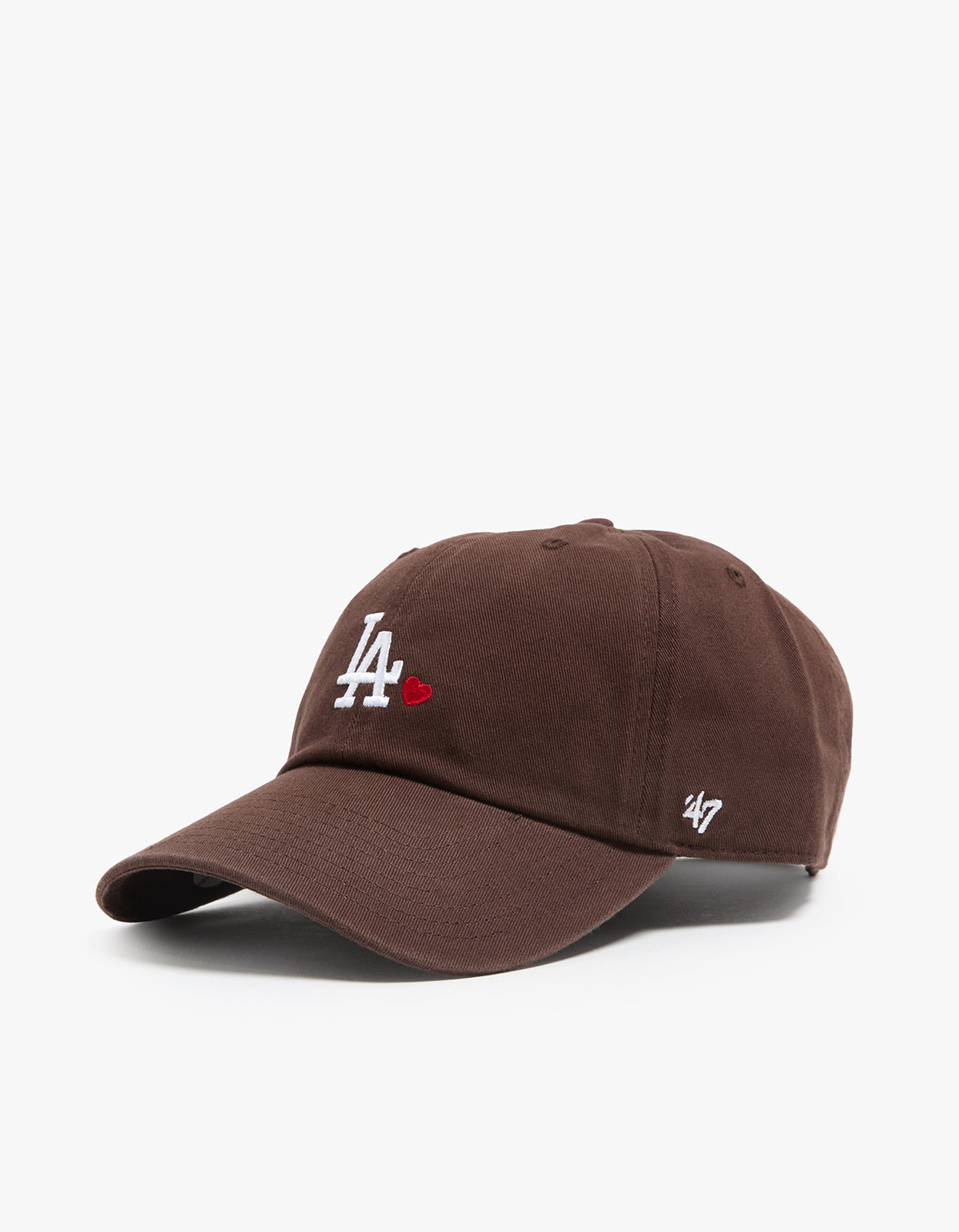 Los Angeles Dodgers Heart '47 CLEAN UP Cap - Brown