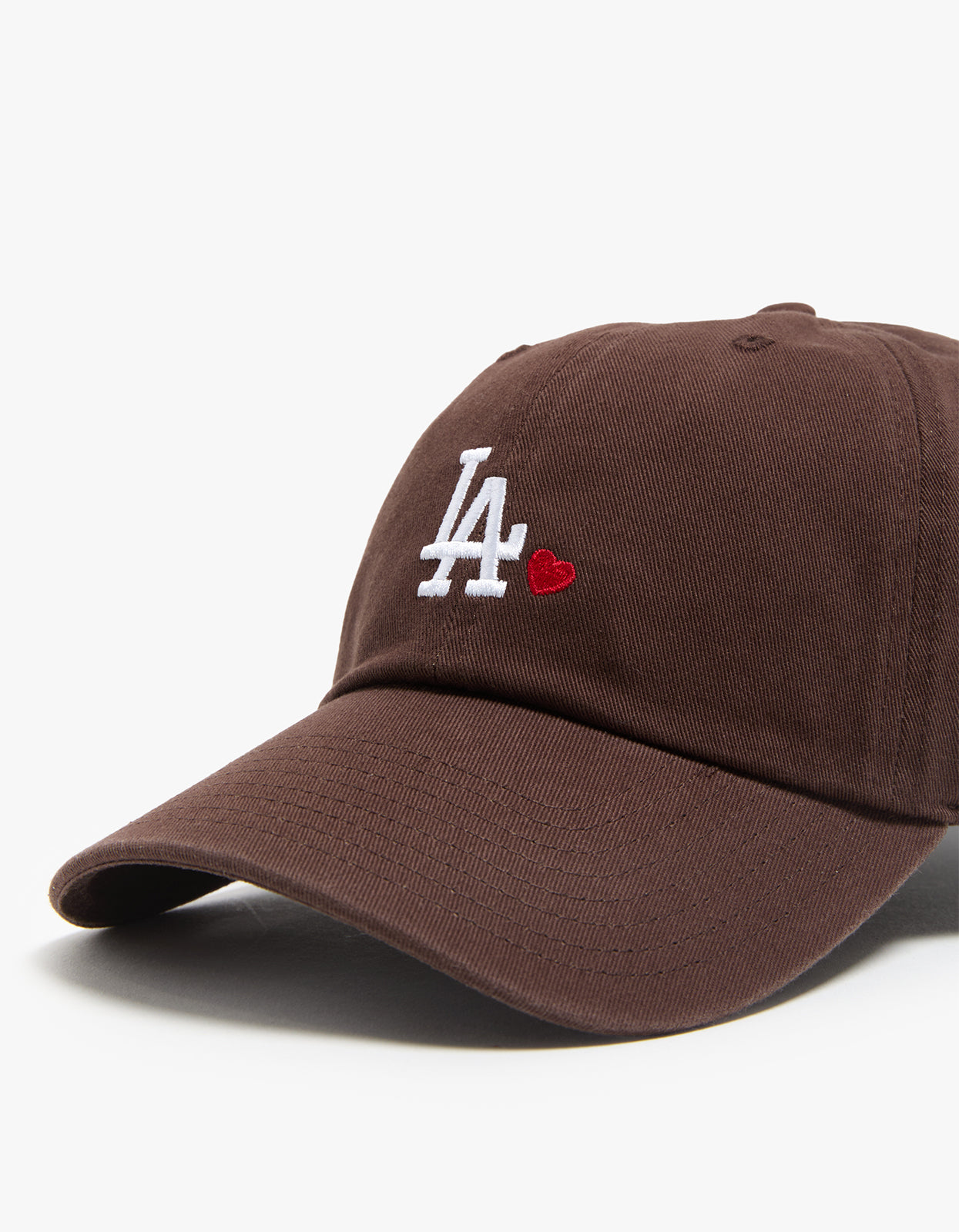 Los Angeles Dodgers Heart '47 CLEAN UP Cap - Brown