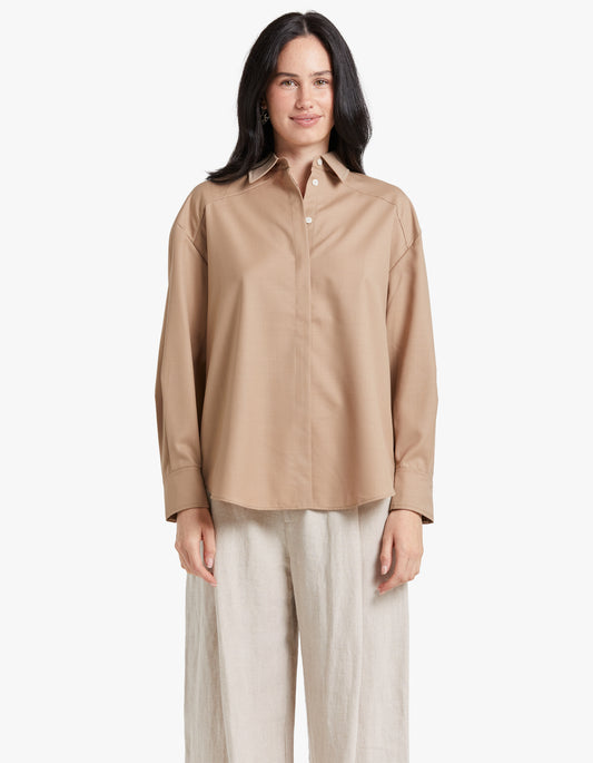 The Margot Shirt - Porcini