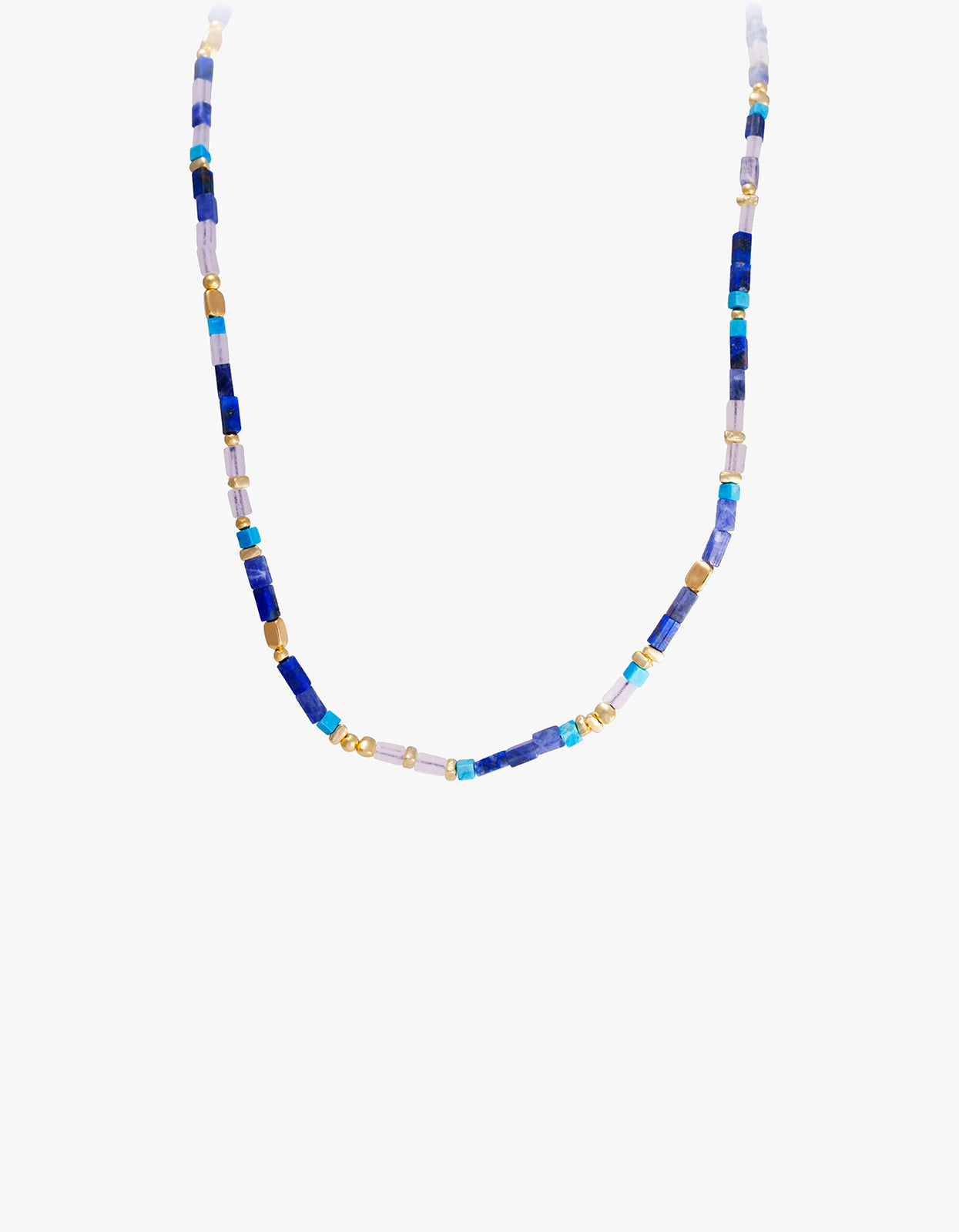 Blue Grotto Necklace - Gold