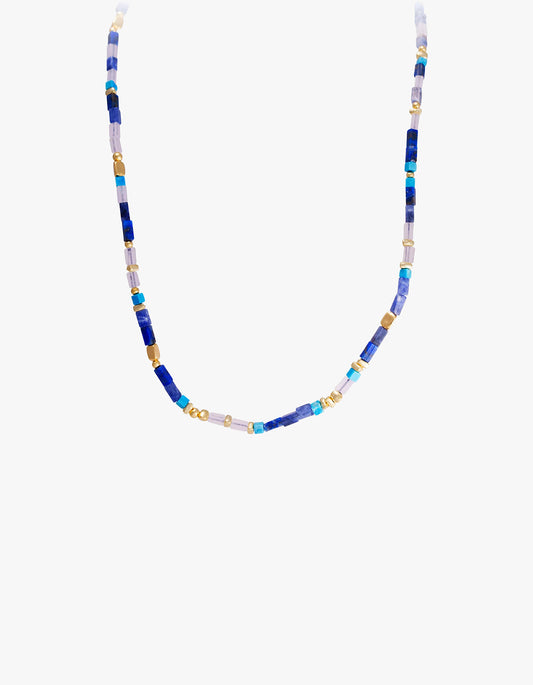 Blue Grotto Necklace - Gold