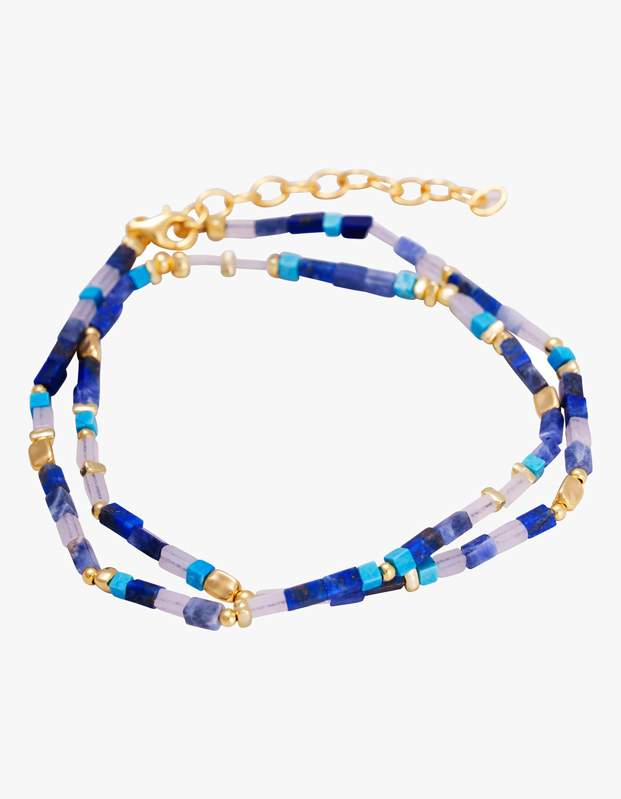 Blue Grotto Necklace - Gold