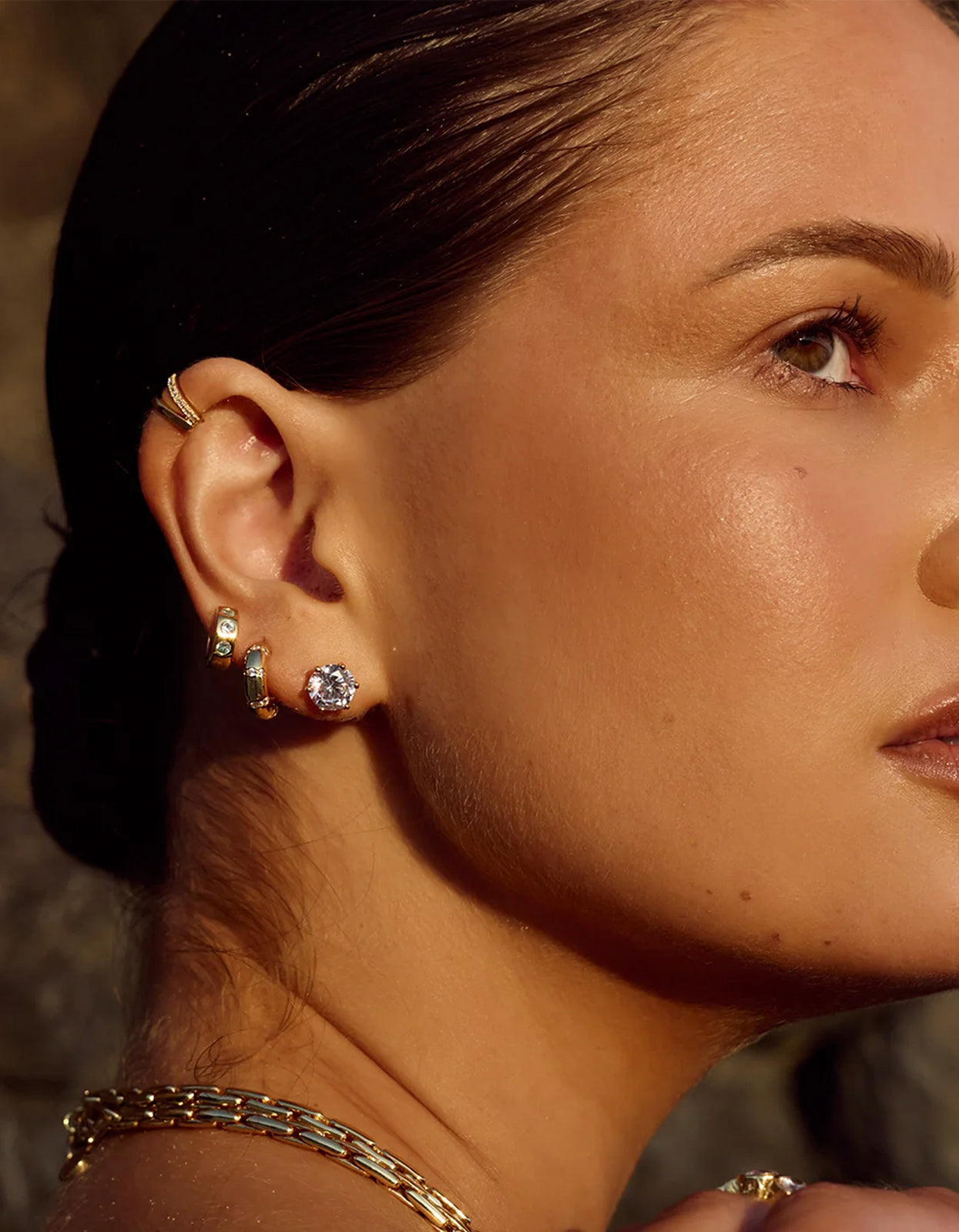 Celeste Cocktail Studs - Gold