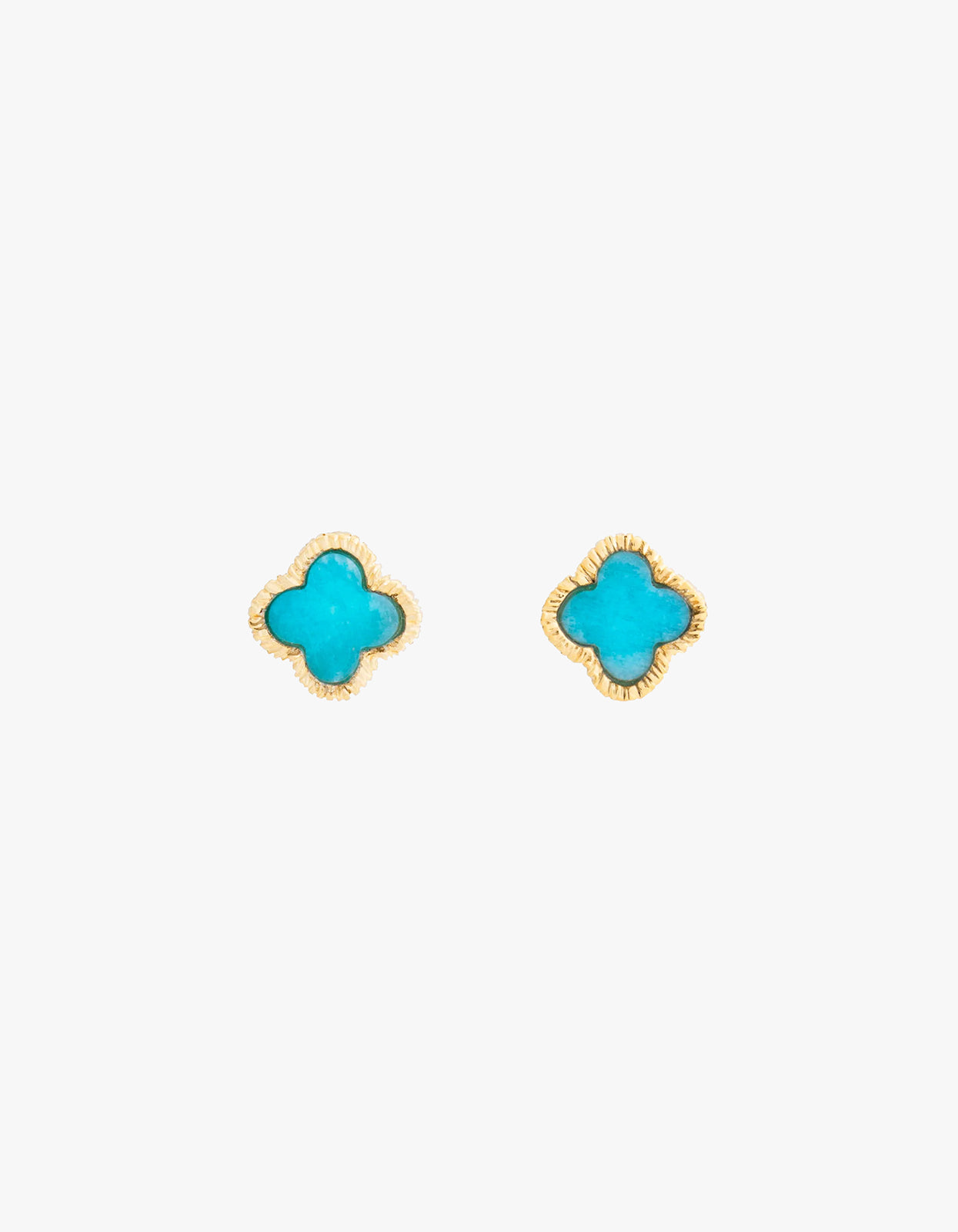 Sorrento Clover Studs - Gold