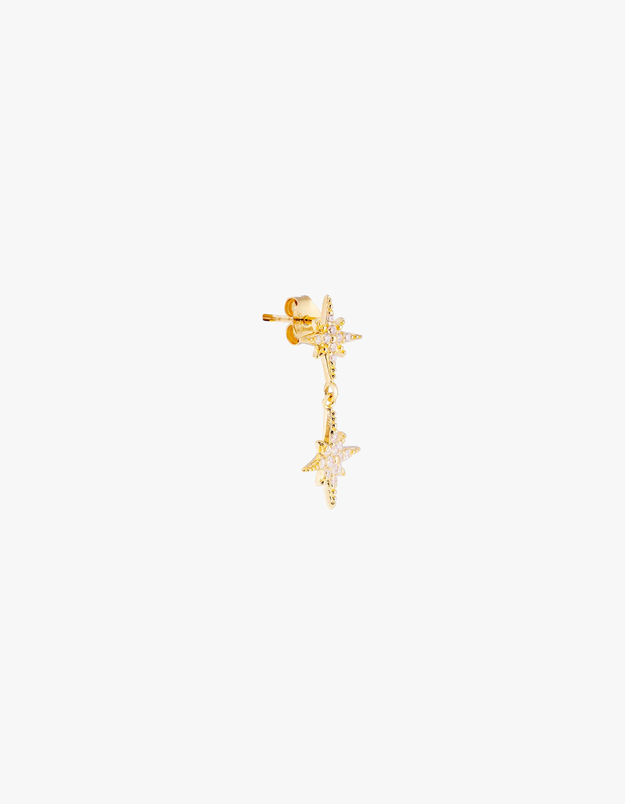 Starburst Drop Earrings - Gold