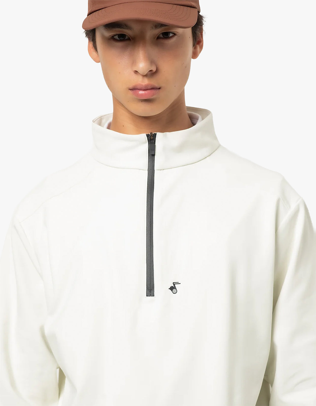 MidRange Quarter Zip - Cream