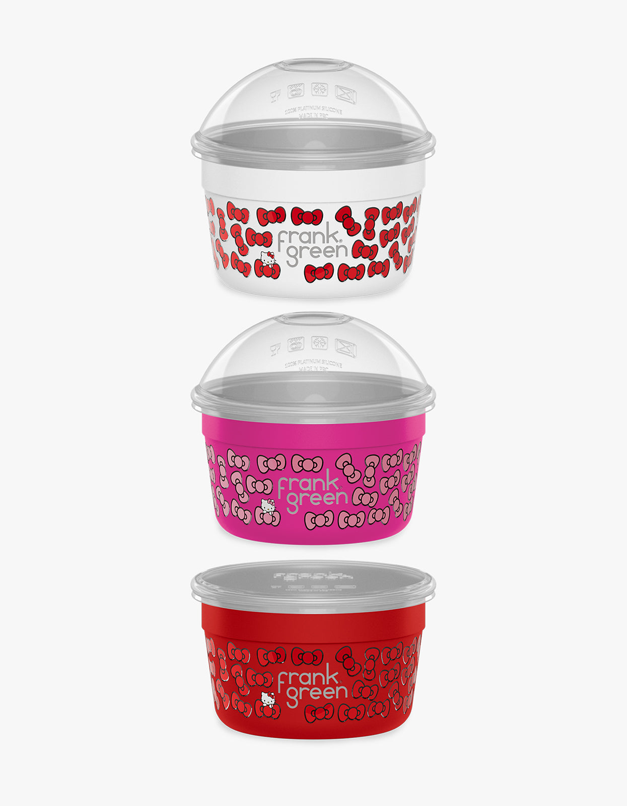 Hello Kitty Trio To Go Bowl set 500ml - Red