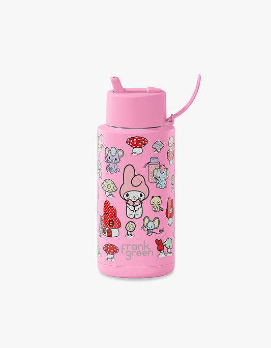 My Melody 34Oz Flip Straw Reusable Bottle - Blush