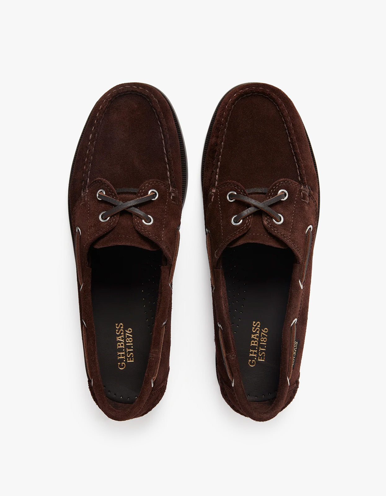 Mens Jetty II Boater 2 Eye Boat Shoes - Chocolate Suede