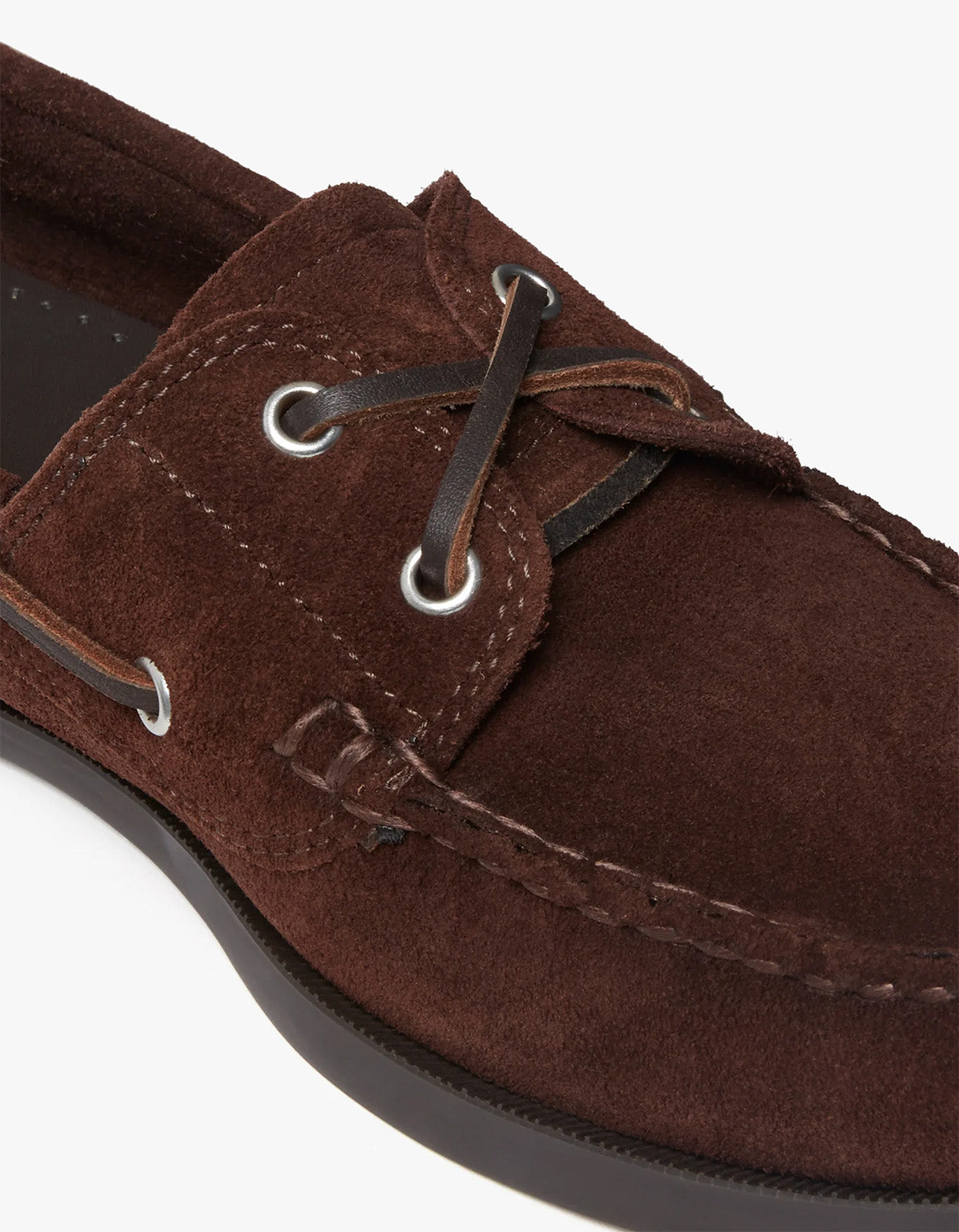 Mens Jetty II Boater 2 Eye Boat Shoes - Chocolate Suede