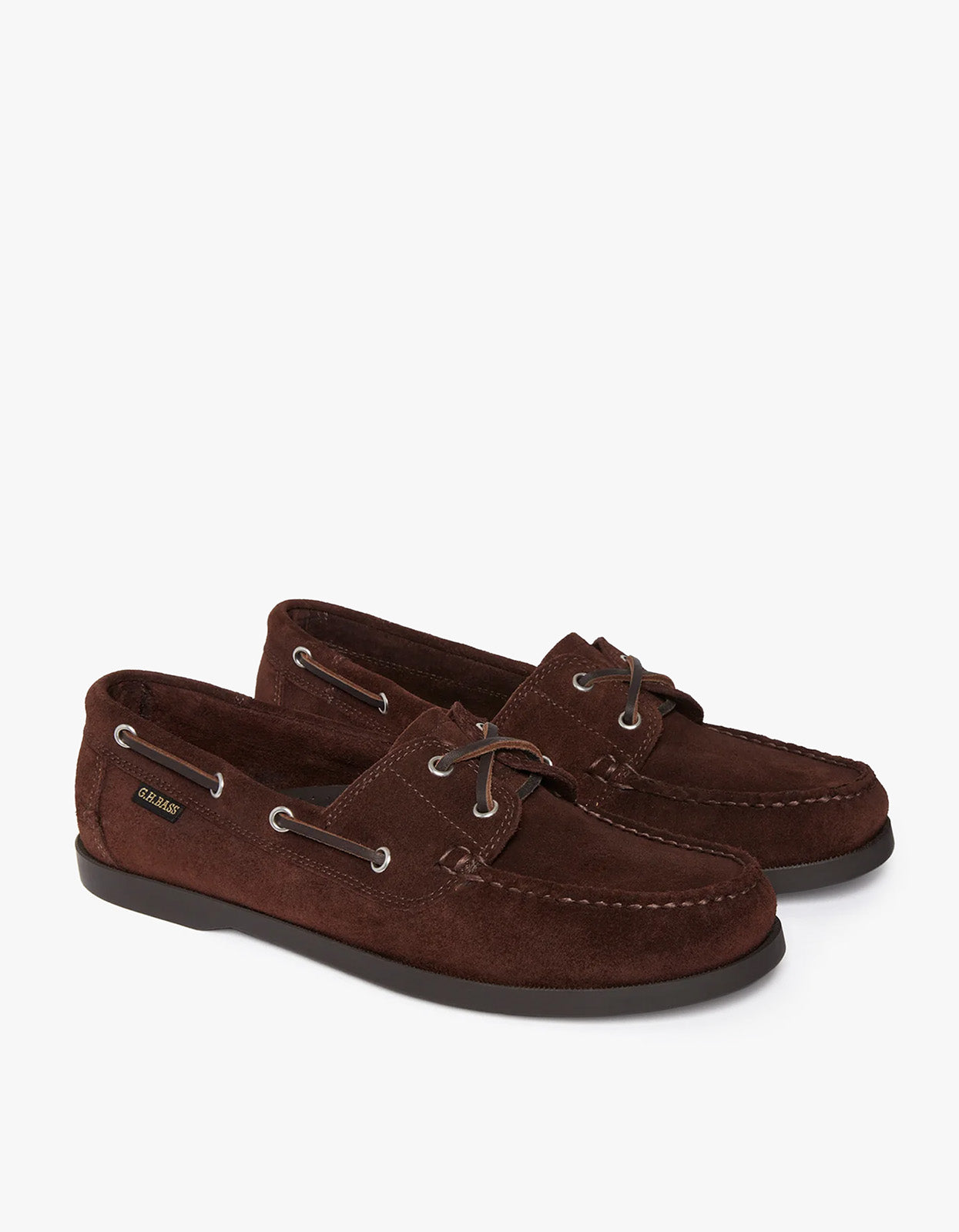 Mens Jetty II Boater 2 Eye Boat Shoes - Chocolate Suede