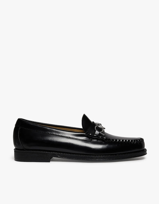 G.H.BASS X POP Trading Company Mens Easy Weejuns Lincoln Loafers - Black Leather