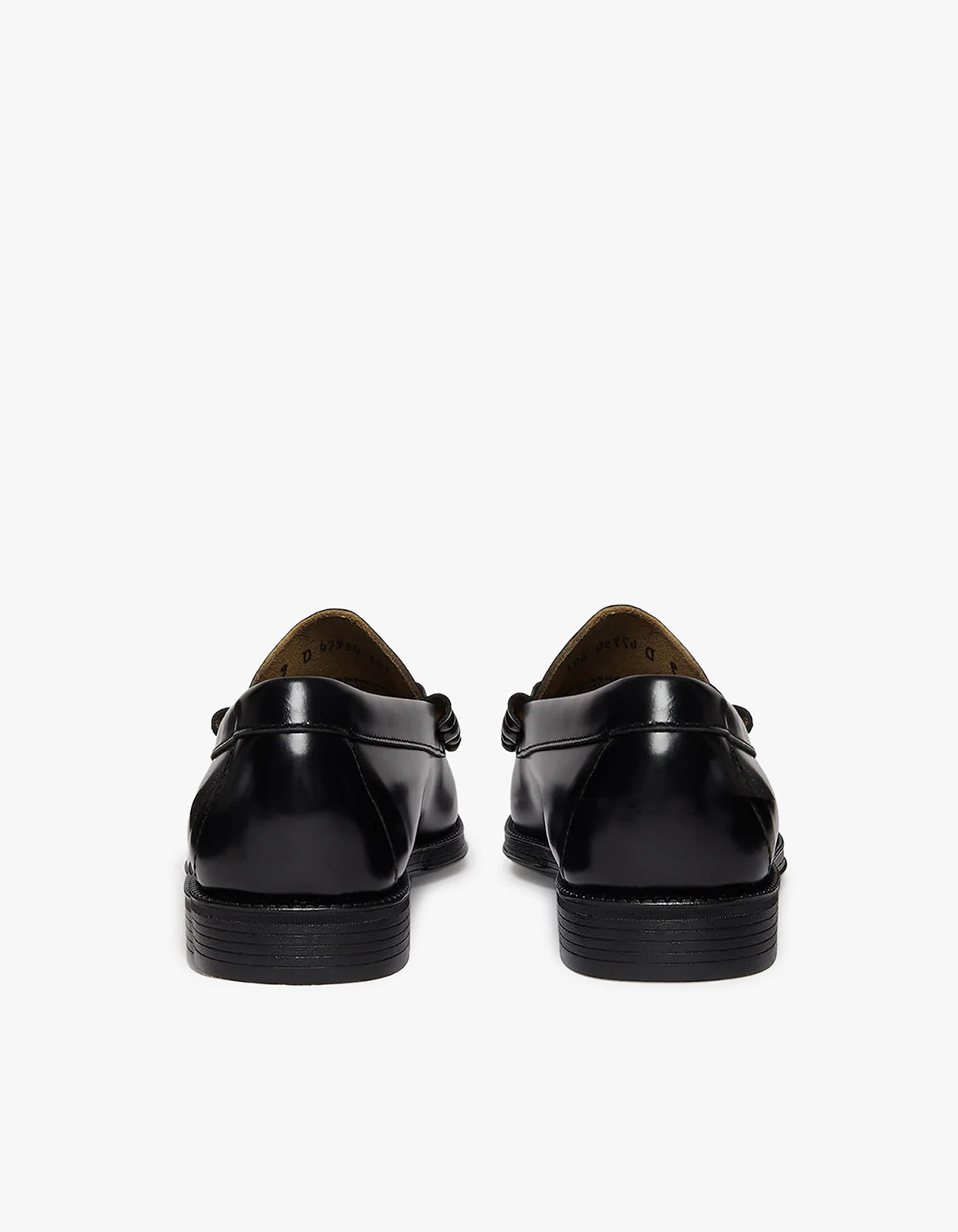 G.H.BASS X POP Trading Company Mens Easy Weejuns Lincoln Loafers - Black Leather