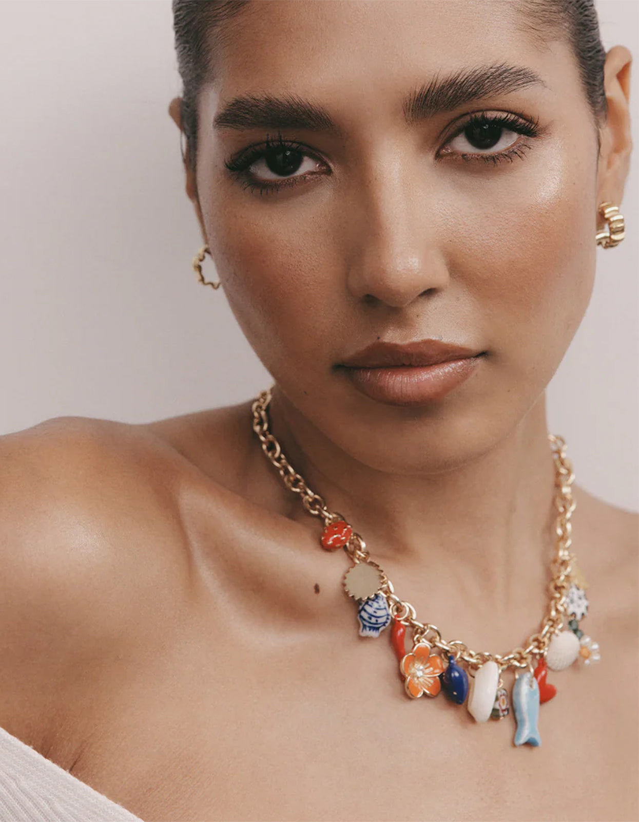 Positano Charm Necklace - Gold