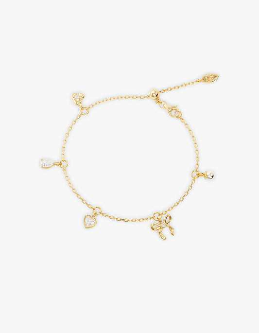 Forever Yours Charm Bracelet - 18K Gold Vermeil