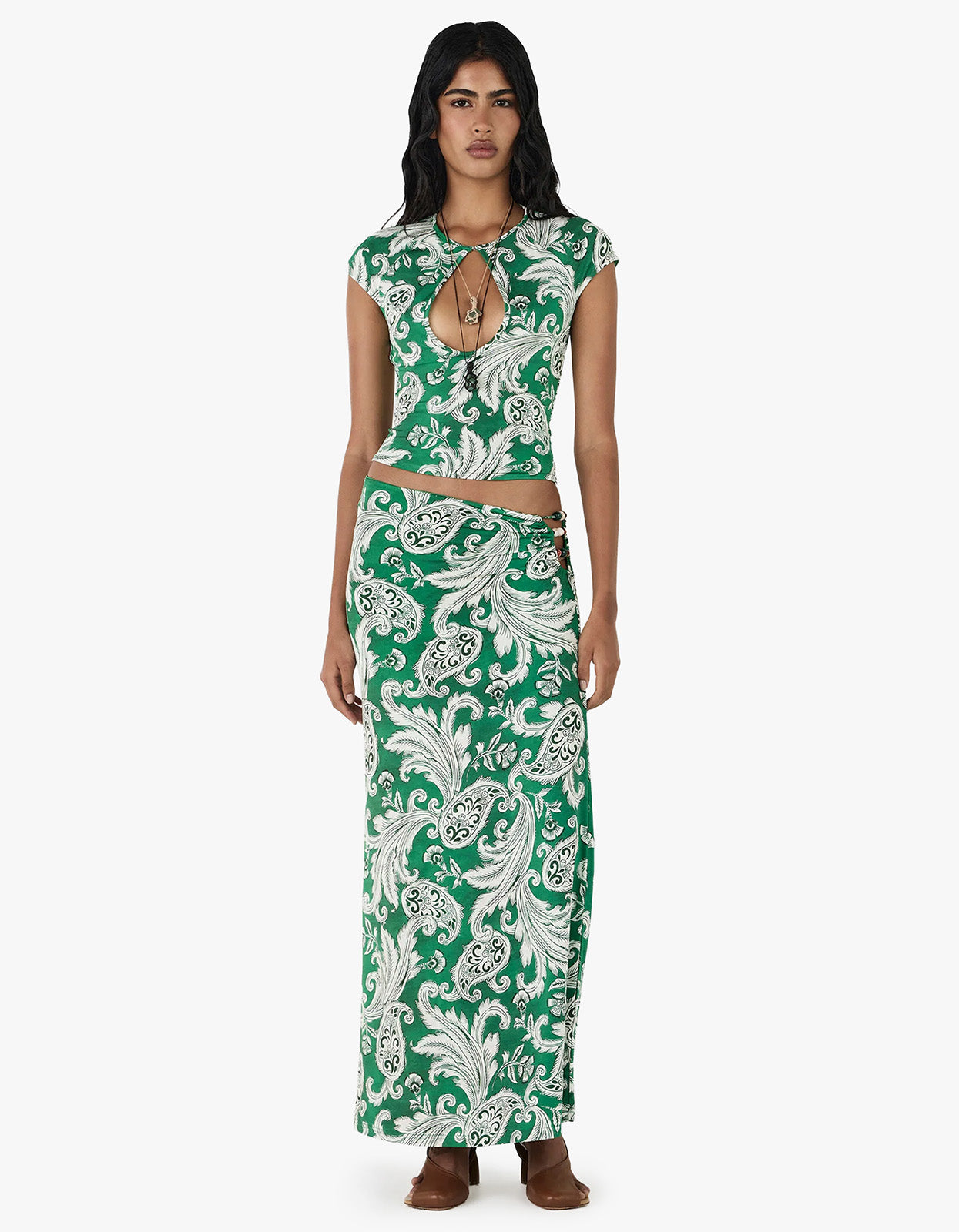 Nola Top - Royal Paisley